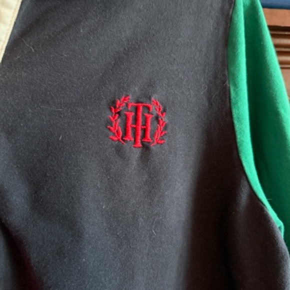 Women's Classic Preppy Tommy Hilfiger bold colorblock and embroidered Crest XL - Picture 3 of 4